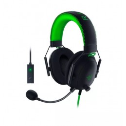 Razer Multi-platform BlackShark V2 Special Edition Headset, On-ear, Microphone, Black/Green, Wired, Yes