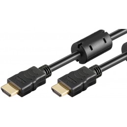 Goobay High Speed HDMI Cable with Ethernet (Ferrite) 31911 Black, HDMI to HDMI, 10 m