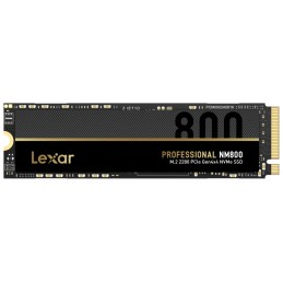 Lexar M.2 NVMe SSD NM800 1000 GB, SSD form factor M.2 2280, SSD interface PCIe Gen4x4, Write speed 5800 MB/s, Read speed 7400 MB
