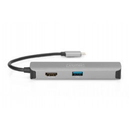 Digitus USB-C Dock DA-70891 HDMI, 2x USB-A,SD, MicroSD, USB 3.0 Type-C