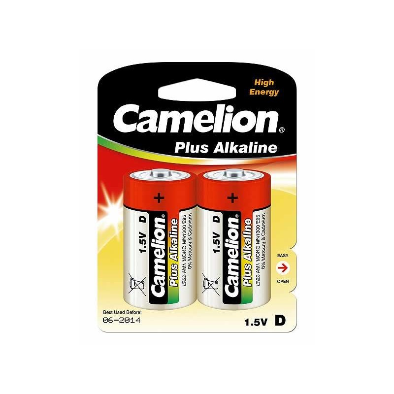 Camelion D/LR20, Plus Alkaline, 2 pc(s)