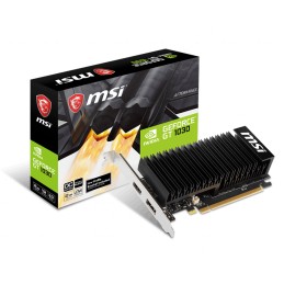 MSI GeForce GT 1030 2GHD4 LP OC NVIDIA, 2 GB, GeForce GT 1030, DDR4, PCI Express 3.0 x16 (uses x4), HDMI ports quantity 1, Memor