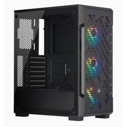 Corsair Airflow Tempered Glass Mid-Tower Smart Case iCUE 220T RGB Side window, Mid-Tower, Black, Power supply included No, Steel