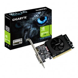 Gigabyte Low Profile NVIDIA, 2 GB, GeForce GT 710, GDDR5, PCI Express 2.0, Cooling type Active, Processor frequency 954 MHz, HDM