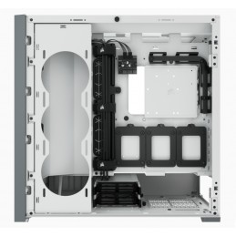 Corsair Computer Case iCUE 5000D Side window, White, ATX, Power supply included No