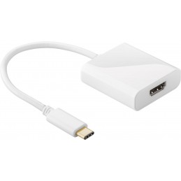 Goobay USB-C HDMI adapter 66259 White, HDMI female (Type A), USB-C male