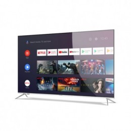 Allview QL50ePlay6100-U 50" (126cm) 4K UHD QLED Smart Android TV, Google Assistant, Silver Metallic Frame