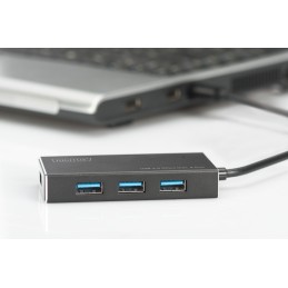 Digitus USB 3.0 Hub, 4-port Incl. 5V/2A power supply DA-70240-1