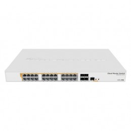 MikroTik CRS328-24P-4S+RM Gigabit Ethernet POE/POE+ router/switch PoE/Poe+ ports quantity 24, Power supply type Single, Rackmoun
