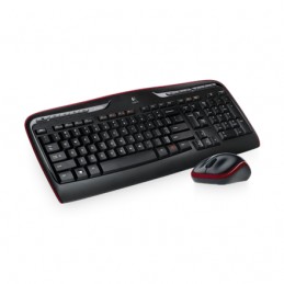 Logitech MK330 Keyboard and Mouse Set, Wireless, Mouse included, Batteries included, RU, Numeric keypad, USB dongle, Black