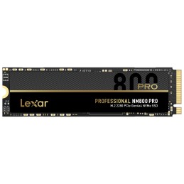 Lexar NM800 PRO 1000 GB, SSD form factor M.2 2280, SSD interface M.2 NVMe 1.4, Write speed 6300 MB/s, Read speed 7500 MB/s