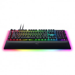 Razer Mechanical Gaming Keyboard BlackWidow V4 Pro RGB LED light, US, Wired, Black, Green Switches, Numeric keypad