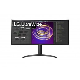 LG Curved Monitor 34WP85CP-B 34 ", IPS, QHD, 3440 x 1440, 21:9, 5 ms, 300 cd/m , Black, 60 Hz, HDMI ports quantity 2