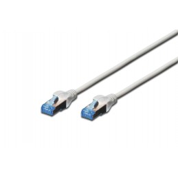 Digitus CAT 5e F-UTP Patch cord, PVC AWG 26/7, Modular RJ45 (8/8) plug, 3 m, Grey