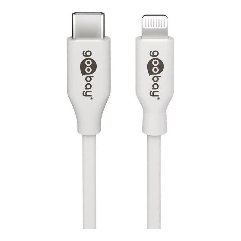 Goobay 39448 Lightning - USB-C USB charging and sync cable, 2 m, white Goobay USB-C male Apple Lightning male (8-pin)