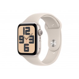 Apple Watch SE GPS 44mm Starlight Aluminium Case with Starlight Sport Band - M/L Apple