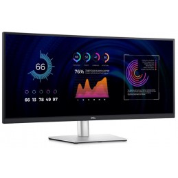 LCD Monitor|DELL|P3424WE|34"|Business/Curved/21 : 9|Panel IPS|3440x1440|21:9|60Hz|Matte|5 ms|Swivel|Height adjustable|Tilt|210-B
