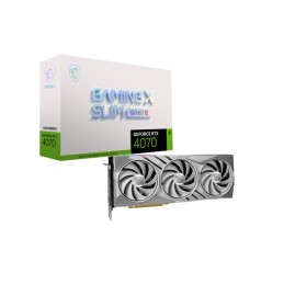 Graphics Card|MSI|NVIDIA GeForce RTX 4070|12 GB|GDDR6X|192 bit|PCIE 4.0 16x|1xHDMI|3xDisplayPort|4070GAMXSLIMWHITE12G
