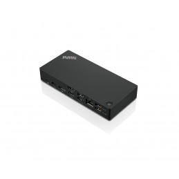Lenovo ThinkPad Universal USB USB-C Dock - EU 40AY0090EU-02 Docking station Ethernet LAN (RJ-45) ports 1 VGA (D-Sub) ports quant