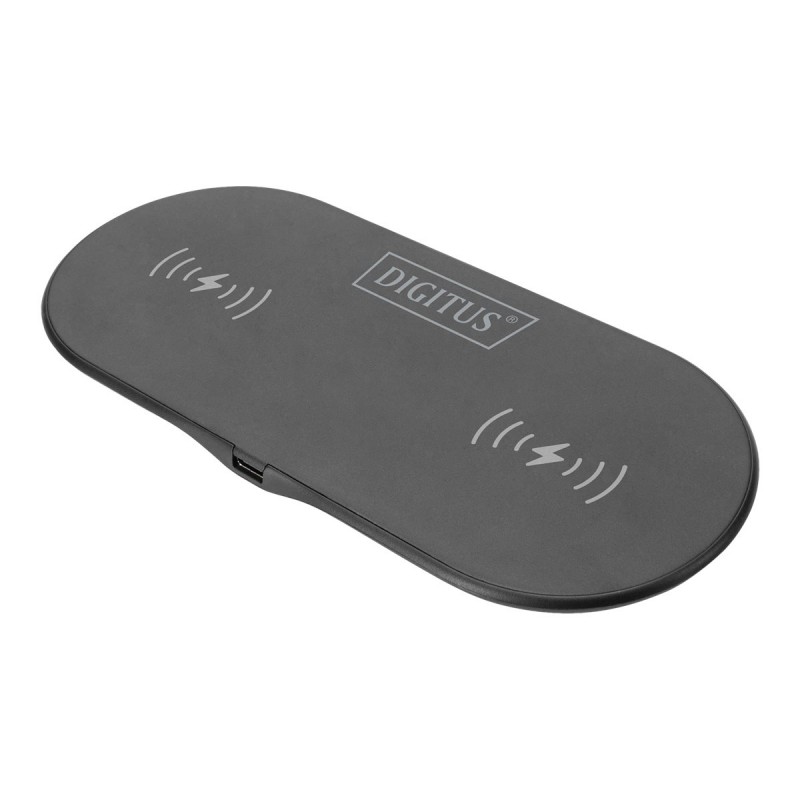 DIGITUS Wireless Charging, Pad, Duo, 15W, Grey | Digitus