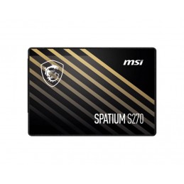 SSD|MSI|SPATIUM S270|240GB|SATA|3D NAND|Write speed 400 MBytes/sec|Read speed 500 MBytes/sec|2,5"|TBW 250 TB|MTBF 2000000 hours|