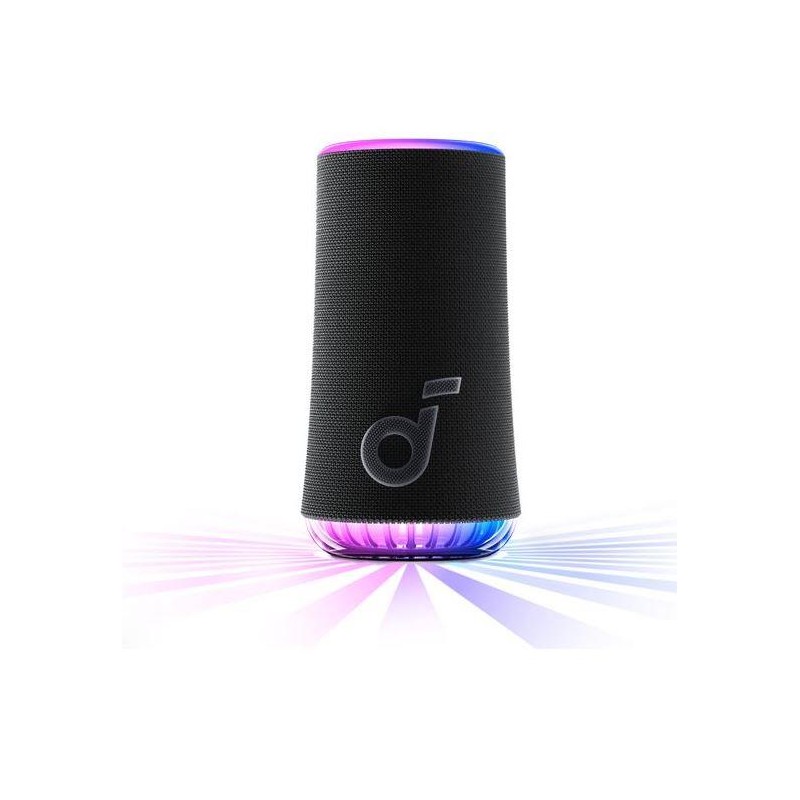 Portable Speaker|SOUNDCORE|Glow|Black|Portable/Wireless|1xUSB-C|Bluetooth|A3166G11