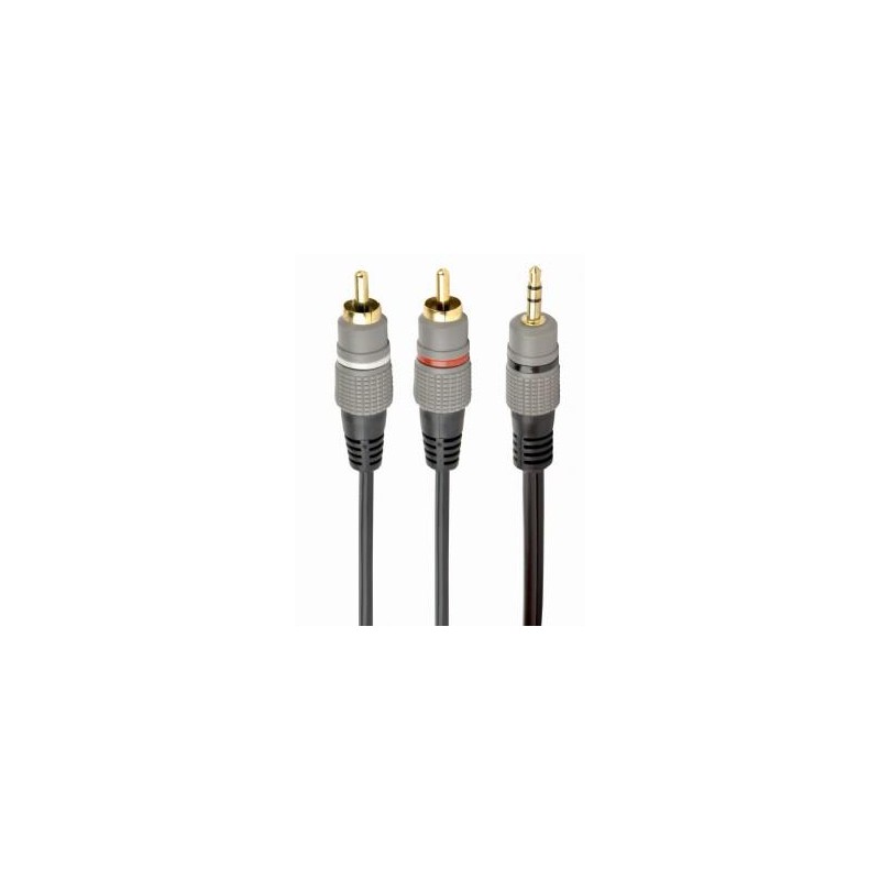 CABLE AUDIO 3.5MM TO 2RCA 5M/GOLD CCA-352-5M GEMBIRD