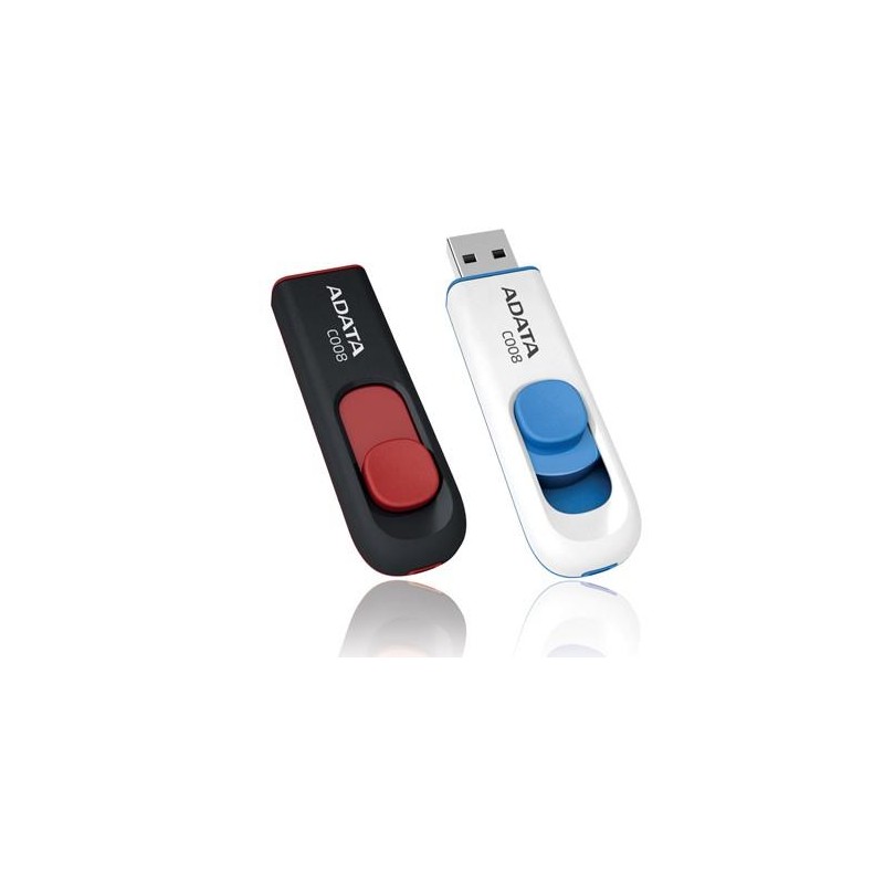 MEMORY DRIVE FLASH USB2 32GB/BLACK/RED AC008-32G-RKD A-DATA