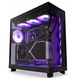 Case|NZXT|H6 Flow RGB|MidiTower|Case product features Transparent panel|Not included|ATX|MicroATX|MiniITX|Colour Black|CC-H61FB-