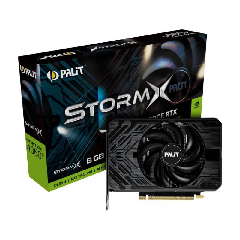 Graphics Card|PALIT|NVIDIA GeForce RTX 4060 Ti|8 GB|GDDR6|128 bit|PCIE 4.0 16x|GPU 2310 MHz|Dual Slot Fansink|1xHDMI|3xDisplayPo