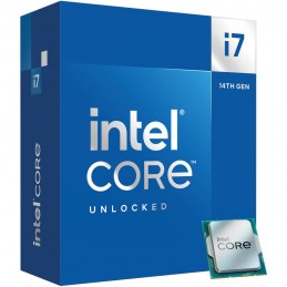 CPU|INTEL|Desktop|Core i7|i7-14700K|Raptor Lake|3400 MHz|Cores 20|33MB|Socket LGA1700|125 Watts|GPU UHD 770|BOX|BX8071514700KSRN