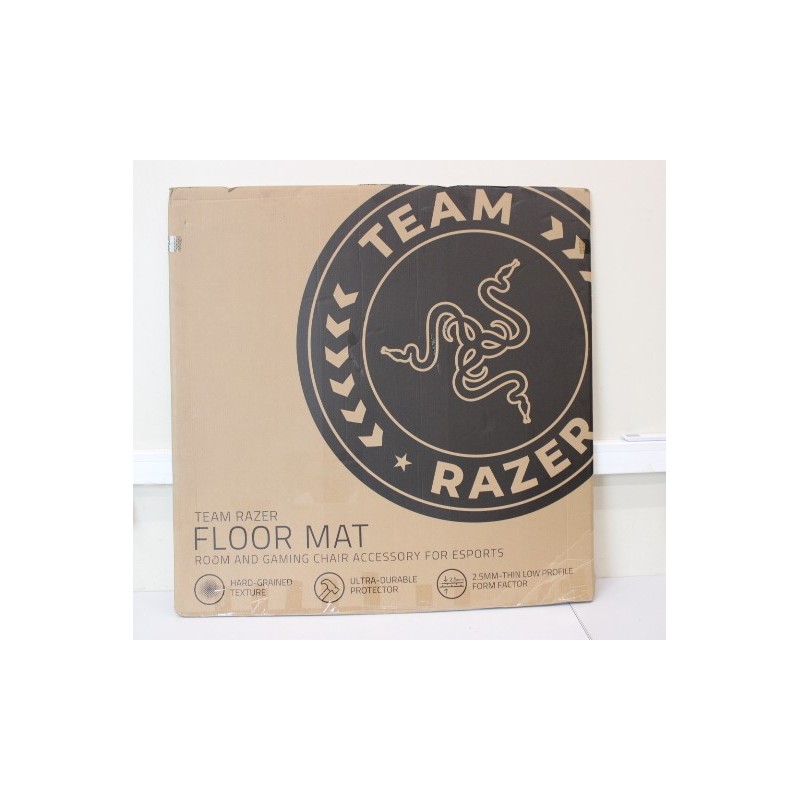 SALE OUT. Razer Team Razer Floor Mat, Black/Green | Team Razer Floor Mat Floor Rug | Black/Green | DAMAGED PACKAGING