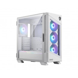 Case|MSI|MPG VELOX 100R WHITE|MidiTower|Case product features Transparent panel|Not included|Colour White|MPGVELOX100RWHITE