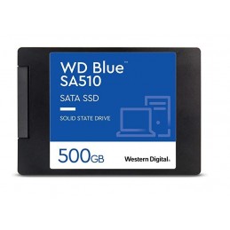 SSD|WESTERN DIGITAL|Blue SA510|500GB|SATA 3.0|Write speed 510 MBytes/sec|Read speed 560 MBytes/sec|2,5"|TBW 200 TB|MTBF 1750000 