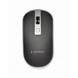 MOUSE USB OPTICAL WRL BLACK/SILVER MUSW-4B-06-BS GEMBIRD