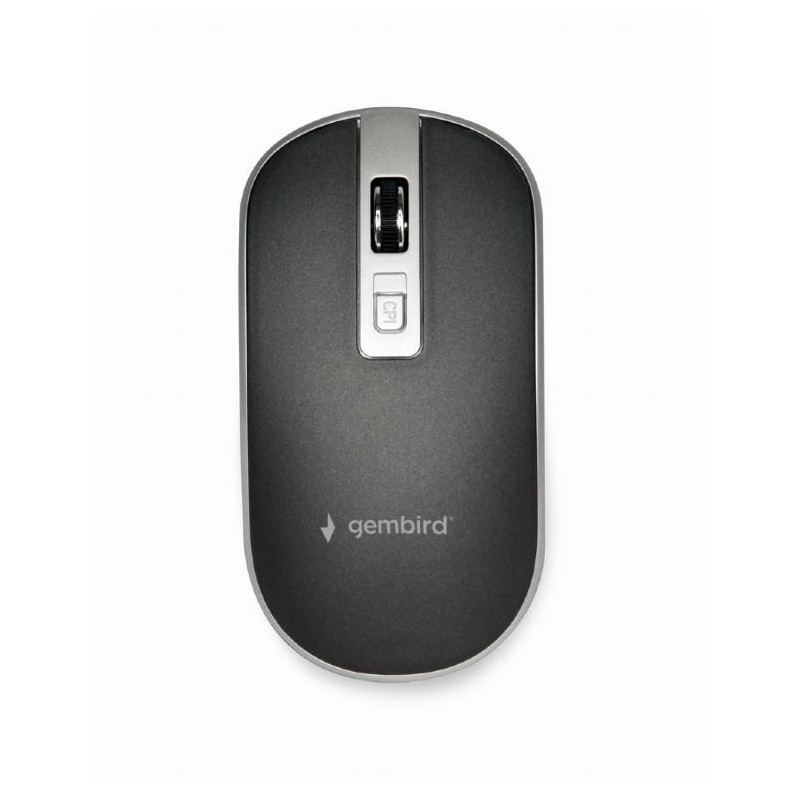 MOUSE USB OPTICAL WRL BLACK/SILVER MUSW-4B-06-BS GEMBIRD