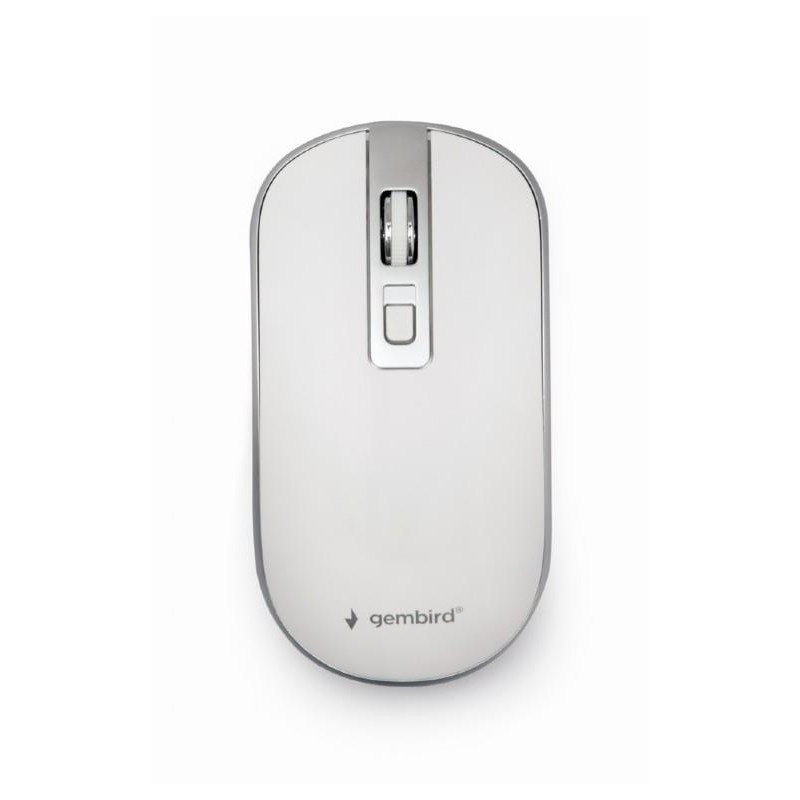 MOUSE USB OPTICAL WRL WHITE/SILVER MUSW-4B-06-WS GEMBIRD