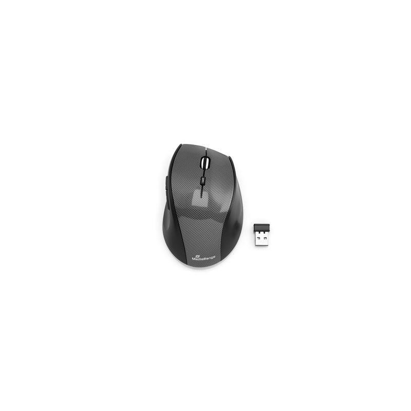 MOUSE USB OPTICAL WRL 5-BUTTON/BLACK MROS207 MEDIARANGE