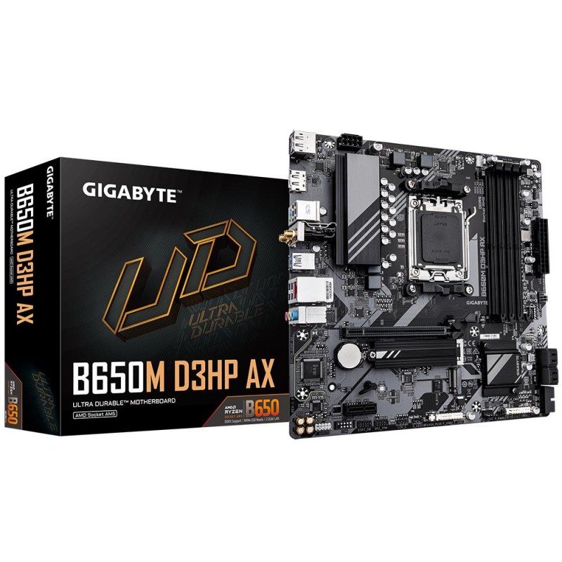 Mainboard|GIGABYTE|AMD B650|SAM5|Micro-ATX|Memory DDR5|Memory slots 4|1xPCI-Express 16x|1xPCI-Express 3.0 1x|2xM.2|1xHDMI|2xDisp