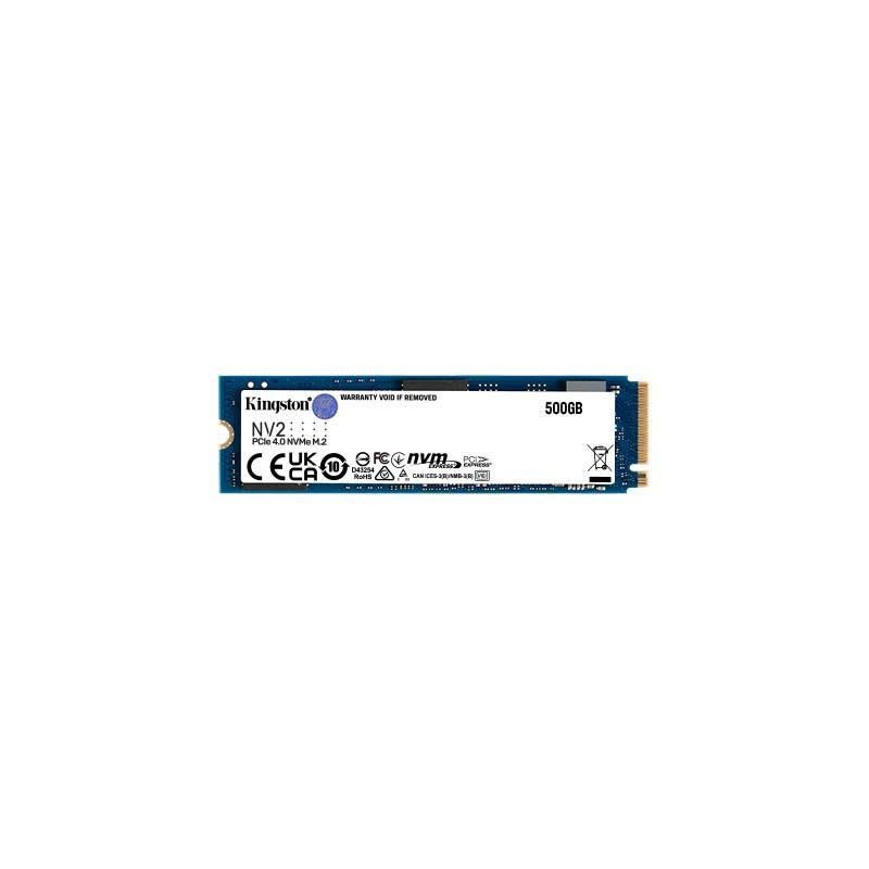 SSD|KINGSTON|NV2|500GB|M.2|PCIE|NVMe|Write speed 2100 MBytes/sec|Read speed 3500 MBytes/sec|2.2mm|TBW 160 TB|MTBF 1500000 hours|