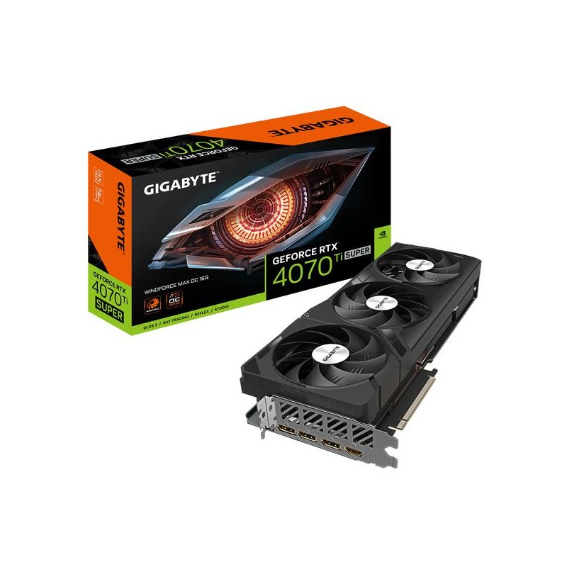 Graphics Card|GIGABYTE|NVIDIA GeForce RTX 4070 Ti SUPER|16 GB|GDDR6X|256 bit|PCIE 4.0 16x|GPU 2655 MHz|Triple slot Fansink|1xHDM