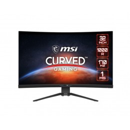 LCD Monitor|MSI|G322CQP|31.5"|Gaming/Curved|Panel VA|2560x1440|16:9|170Hz|Matte|1 ms|Height adjustable|Tilt|Colour Black|G322CQP