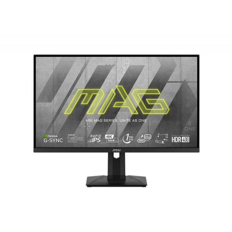 LCD Monitor|MSI|MAG 274UPF|27"|4K|Panel IPS|3840x2160|16:9|144Hz|Matte|1 ms|Swivel|Pivot|Height adjustable|Tilt|Colour Black|MAG