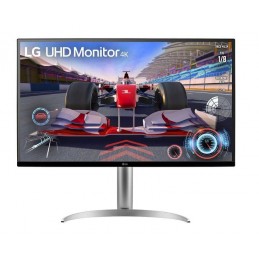 LCD Monitor|LG|31.5"|Panel VA|3840x2160|16:9|144 Hz|Matte|5 ms|Speakers|Pivot|Height adjustable|Tilt|Colour Black / White|32UQ75