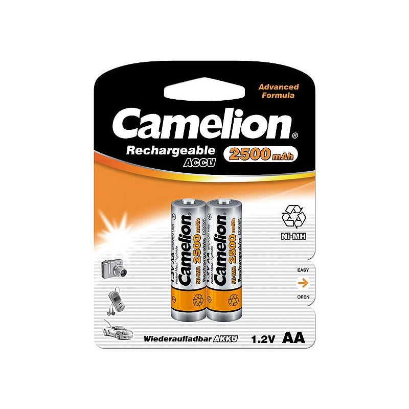 Camelion | AA/HR6 | 2500 mAh | Rechargeable Batteries Ni-MH | 2 pc(s)