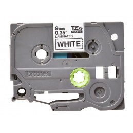 Brother | TZe-221 Laminated Tape | Black on White | TZe | 8 m | 9 cm