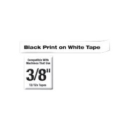 Brother | TZe-221 Laminated Tape | Black on White | TZe | 8 m | 9 cm