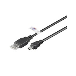 Logilink | USB MINI-B 5-pin 180 Cert 1.8m | USB-A to mini-USB Mini-USB B | USB A