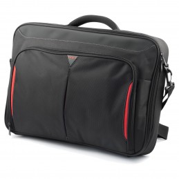 Targus | Clamshell Laptop Bag | CN418EU | Briefcase | Black/Red | 17-18 " | Shoulder strap