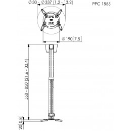 Vogels | Projector Ceiling mount | Turn, Tilt | Silver